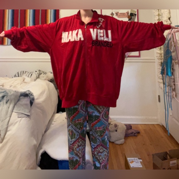 COPY - MAKAVELI BRANDED 2Pac Men's 4X Full Zip Track Jacket Sweatshirt - Picture 10 of 11